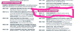SAN MAURO TORINESE. La fiera della patronale solo in via Martiri? Il Comune sbaglia la locandina della patronale