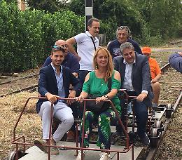 Con i ferrocicli rivive la linea ferroviaria Chivasso-Asti