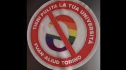 Adesivi anti-schwa all’Università di Torino