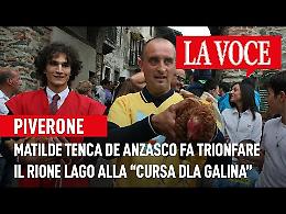 PIVERONE. Matilde Tenca de Anzasco fa trionfare il rione Lago alla "Cursa dla Galina" (VIDEO)