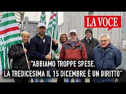 “Abbiamo troppe spese. La tredicesima il 15 dicembre è un diritto”