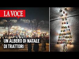 Un albero di Natale di trattori (VIDEO)
