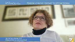 La storia di Francesca in diretta su La7: "Dovevo andare in pensione ma la nuova legge mi ha fregata"