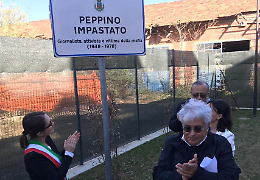 Un cortile intitolato a Peppino Impastato: “Sempre con noi”