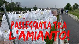 RIFIUTI PERICOLOSI accatastati di fianco al passaggio pedonale: PERCHÉ?