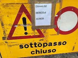 Preparatevi a 2 mesi di code chilometriche, il sottopasso resterà chiuso fino a luglio