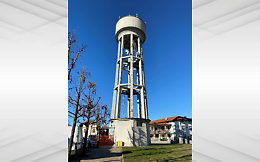 Lavori alla torre dell’acquedotto