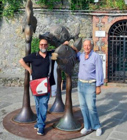 "Tre Pesci" di Nino Ventura in esposizione a Portofino
