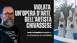 Rubato uno dei pesci dell'Esercito dell'artista Ventura