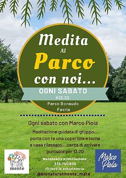 MEDITAZIONE NEL PARCO A FAVRIA