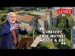 Vittorio Sgarbi ad Ivrea spara a zero sull'Unesco: "E' un ente inutile! Molto meglio il Fai" (VIDEO)