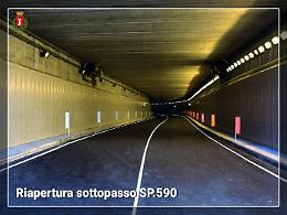 Dopo due mesi, il 31 luglio, RIAPRE il sottopasso