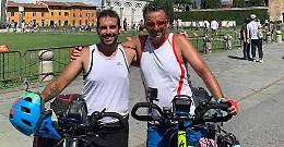 Padre e figlio in sella da Ciriè a Roma per la lotta contro l'infarto