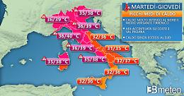 Terza ondata di caldo africano: Nord Italia in fiamme