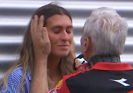 Bagnaia fuori pericolo... le lacrime di Domizia
