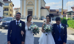 Due sorelle gemelle, un unico destino: fiaba nuziale a Strambino 