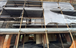 Incendio nel cantiere ATC durante i lavori col superbonus