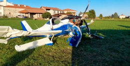 Un ultraleggero è precipitato a Castellamonte subito dopo il decollo