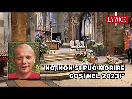 Strage di Brandizzo, ai funerali di Giuseppe Aversa la lettera di un ex operaio Fiat: "No, non si può morire così nel 2023" (VIDEO)
