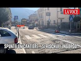 Sulla provinciale intasata dal traffico spunta un cantiere: sale il rischio ingorghi (VIDEO)