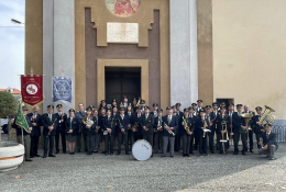 L'omaggio della Filarmonica della frazione a Santa Cecilia