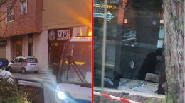 Paura in centro città: fanno esplodere il bancomat