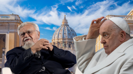 Padre Enzo Bianchi a tu per tu con Papa Francesco  a parlare di Albiano e di Bettazzi