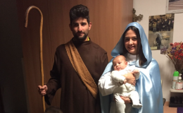 Il nipotino del sindaco Claudio Castello è il Bambin Gesù nel presepe di Betlemme