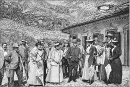 Il Re Umberto a caccia al Gran Piano di Noasca 