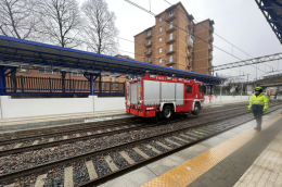 C'è un incendio sui binari! Ma è solo un'esercitazione