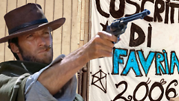 Far west  tra coscritti: pistole e punti in testa, tutto per una donna e uno striscione? (VIDEO)