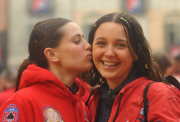 Battaglia delle arance: facce da "Asso di Picche" (foto gallery) 