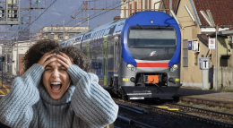 Spaventoso: si alza la sbarra del passaggio a livello mentre passa il treno