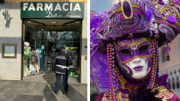 Panico al Carnevalone di Chivasso: uomo vestito di rosso rapina una farmacia e scappa