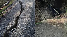 Ecco il "risveglio" della collina dopo le piogge: frane e strade dissestate