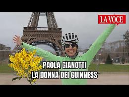 L'8 marzo di Paola Gianotti, la donna dei Guinness: in sella alla sua bici ne ha collezionati ben quattro
