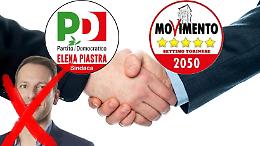 La condizione dei 5 Stelle per confermare l’alleanza con Piastra: Scopel fuori dalla lista del Partito Democratico
