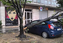 Nubifragi, downburst e frane nel torinese
