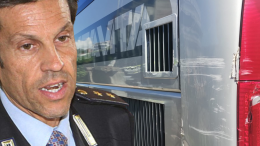 Autobus sfonda un muretto e in Comune non ne sapevano nulla...
