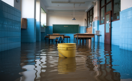 Piove e la scuola si allaga, il preside la chiude: bimbi tutti a casa