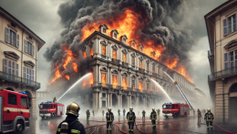 Incendio nel 'Palazzo dello Spaccio' di Torino: fiamme e fumo in corso Regina Margherita