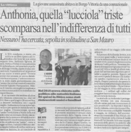 Anthonia Egbuna, lucciola triste.