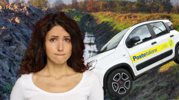 Incidente in Canavese: auto delle Poste finisce nel fosso, paura per la postina