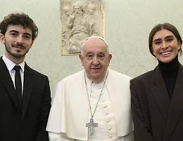 Pecco Bagnaia e Domizia in udienza dal Papa