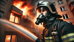 Incendio nella notte: paura in un palazzo occupato abusivamente
