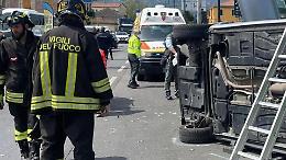 Incidente sulla provinciale 116: auto ribaltata e traffico in tilt