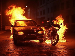 Fiamme nella notte a Pianezza: distrutte un’auto e una moto