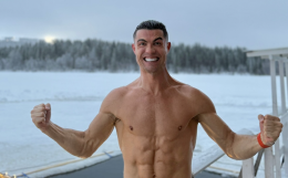Cristiano Ronaldo sfida il gelo a -20°C: bagno estremo e magia natalizia in Lapponia!