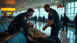 Uomo colto da malore improvviso in aeroporto: ecco come i poliziotti hanno evitato il peggio