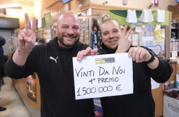 Torino baciata dalla fortuna: venduto un biglietto vincente da 1,5 milioni alla Lotteria Italia